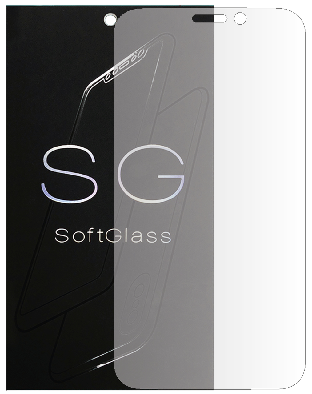 Бронеплівка для Blackview A5 на екран зносостійка поліуретанова SoftGlass, фото 1