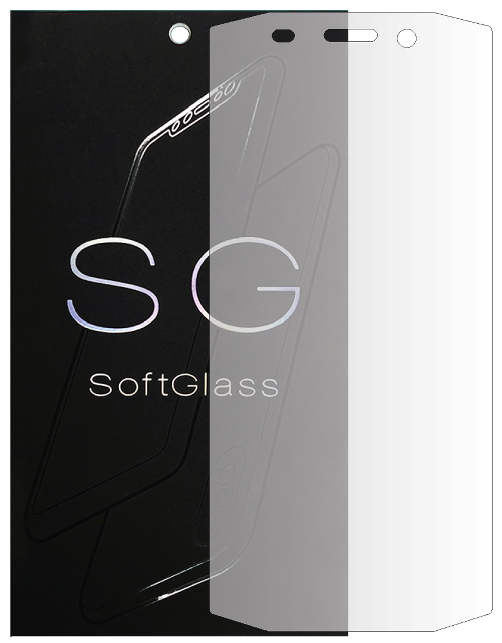 Бронеплівка для Blackview BV5800 на екран зносостійка поліуретанова SoftGlass, фото 1