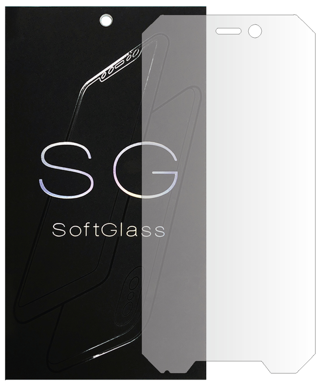 Бронеплівка для Blackview BV4000 Pro на екран зносостійка поліуретанова SoftGlass, фото 1