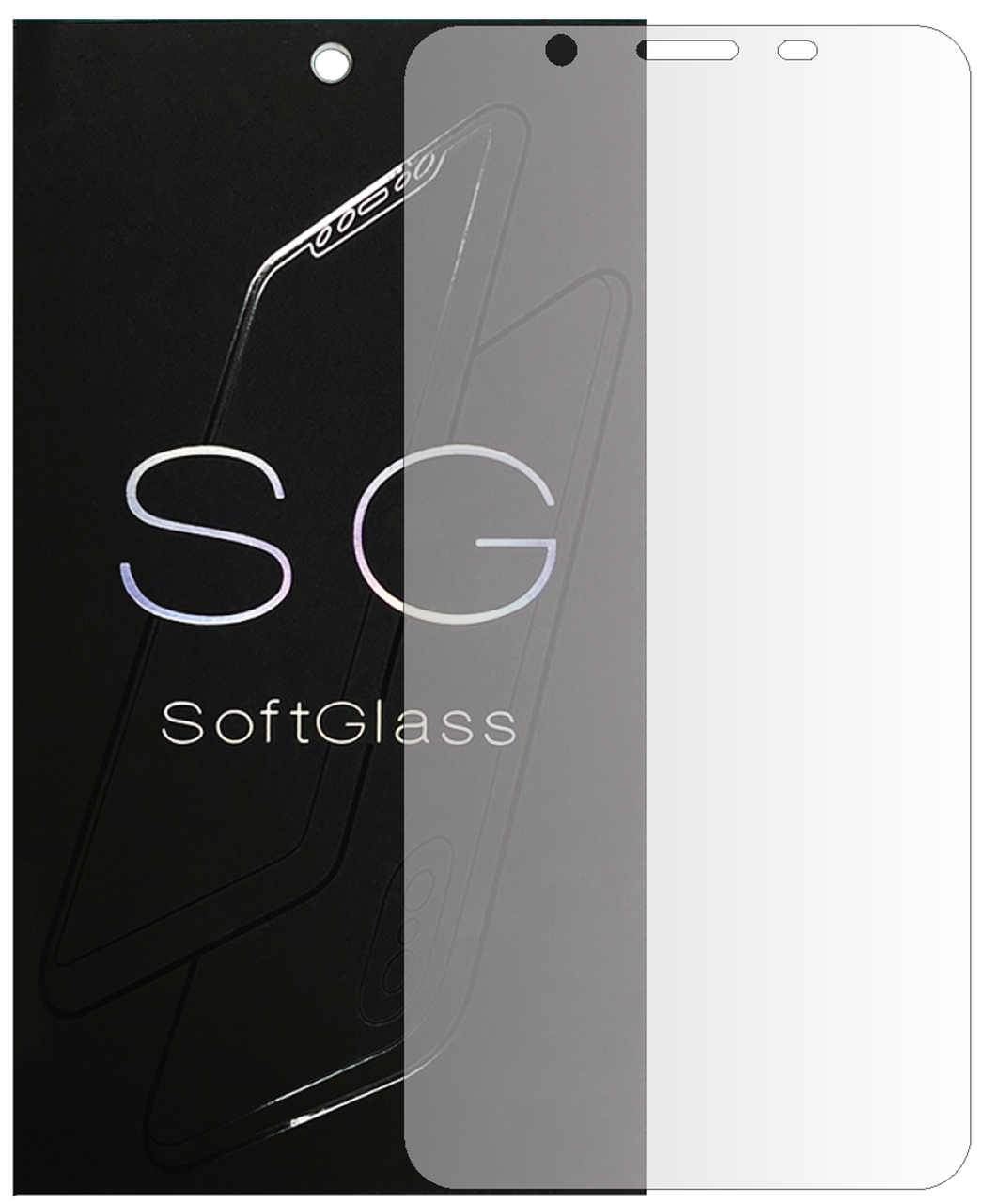 Бронеплівка для Blackview P2 Lite на екран зносостійка поліуретанова SoftGlass, фото 1