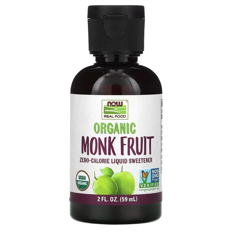 Рідкий підсолоджувач архіт NOW Foods "Organic Monk Fruit" органічний (59 мл)