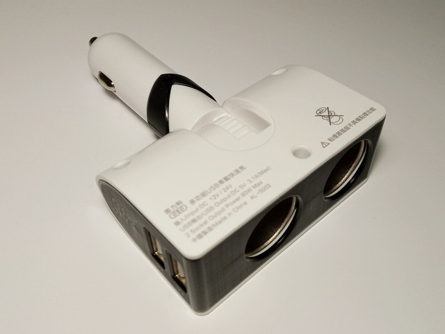 Двійник прикурювача з 2 USB (Китай) AL-5003, фото 1