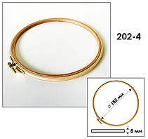 П'ЯЛЬЦЯ ДЕРЕВ'ЯНІ 206-4 ДІАМЕТР 185мм круглі з гвинтом