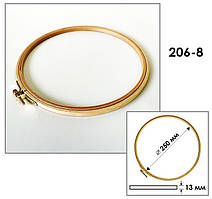 П'ЯЛЬЦЯ ДЕРЕВ'ЯНІ 206-8 ДІАМЕТР 250мм круглі з гвинтом