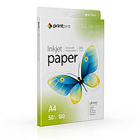 Фотопапір PrintPro A4 глянцевий, 180 г/м2, 50 арк., (PGE180050A4)