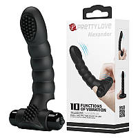Вібронасадка на палець Pretty Love Alexander Finger Vibrator Black