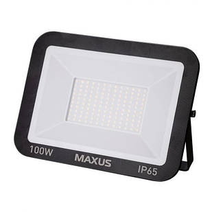 Прожектор світлодіодний Maxus 100 W 5000 K (1-MFL-01-10050) IP65