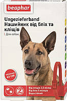 13252 Beaphar Нашийник проти бліх і кліщів для собак червоний, 65 см