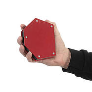 Тримач магнітний для зварювання трапеція, 30°, 45°, 60°, 75°, 90°, 135°, 34 кг, 145×110×25 мм INTERTOOL, фото 3