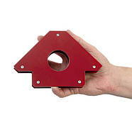 Тримач магнітний для зварювання стріла, 45°, 90°,135°, 35 кг, 110×120×25 мм INTERTOOL MW-0006, фото 3