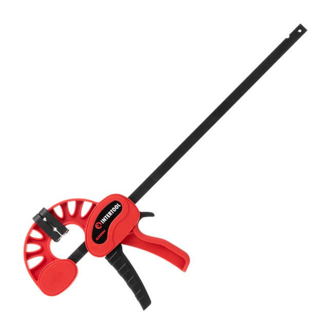 Струбцина автомат 300 * 60 мм, зусилля затискання до 70 кг INTERTOOL HT-6130
