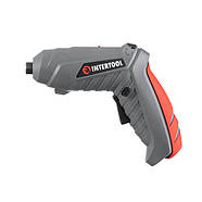Викрутка акумуляторна 3.6V, NiCd, поворотна рукоятка, кейс+насадки INTERTOOL DT-0302, фото 3