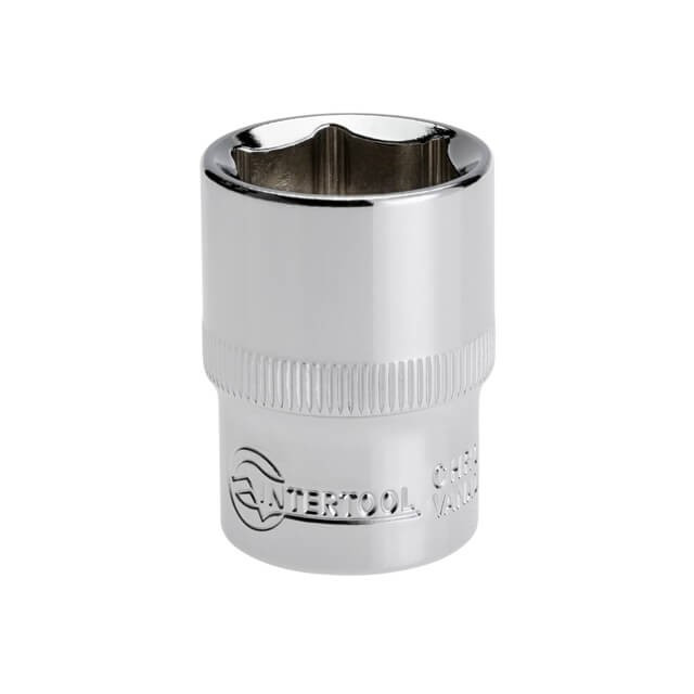 Головка шестигранна 1/2", 20 ммx38 мм Cr-V INTERTOOL ET-0020, фото 1