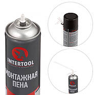 Піна монтажна, всесезонна, 500 мл/500г. 35 л.+, трубочка INTERTOOL FS-1150, фото 3