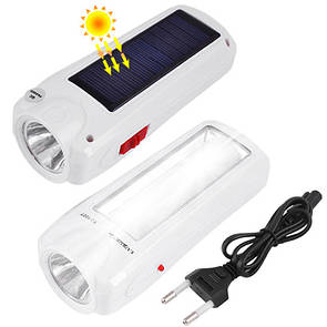 Ліхтар Luxury 1027 T, 1W+9SMD, сонячна батарея, вбудований акумулятор, ЗП 220V