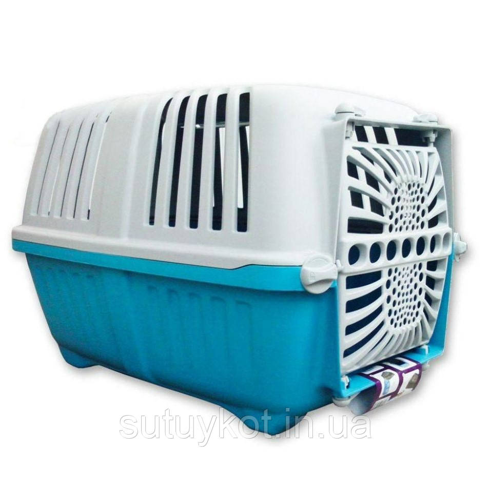 Переноска PRATIKO 1 Plast. BLUE 48*31.5*33 H Практико 1 для Котов и ...