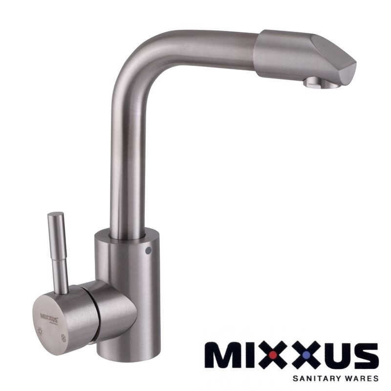 Змішувач для умивальника з нержавіючої сталі Mixxus Sox 001