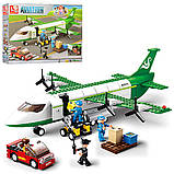 Конструктор SLUBAN M38-B0371 Авіація, літак, машинка, фігурки, 383дет, фото 3