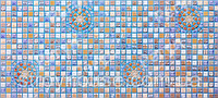 Мозаика Медальон синий 0,4мм Панель ПВХ Регул 3Д, Размер: длина 957мм; ширина (высота) 480мм; площадь 0,4593м2