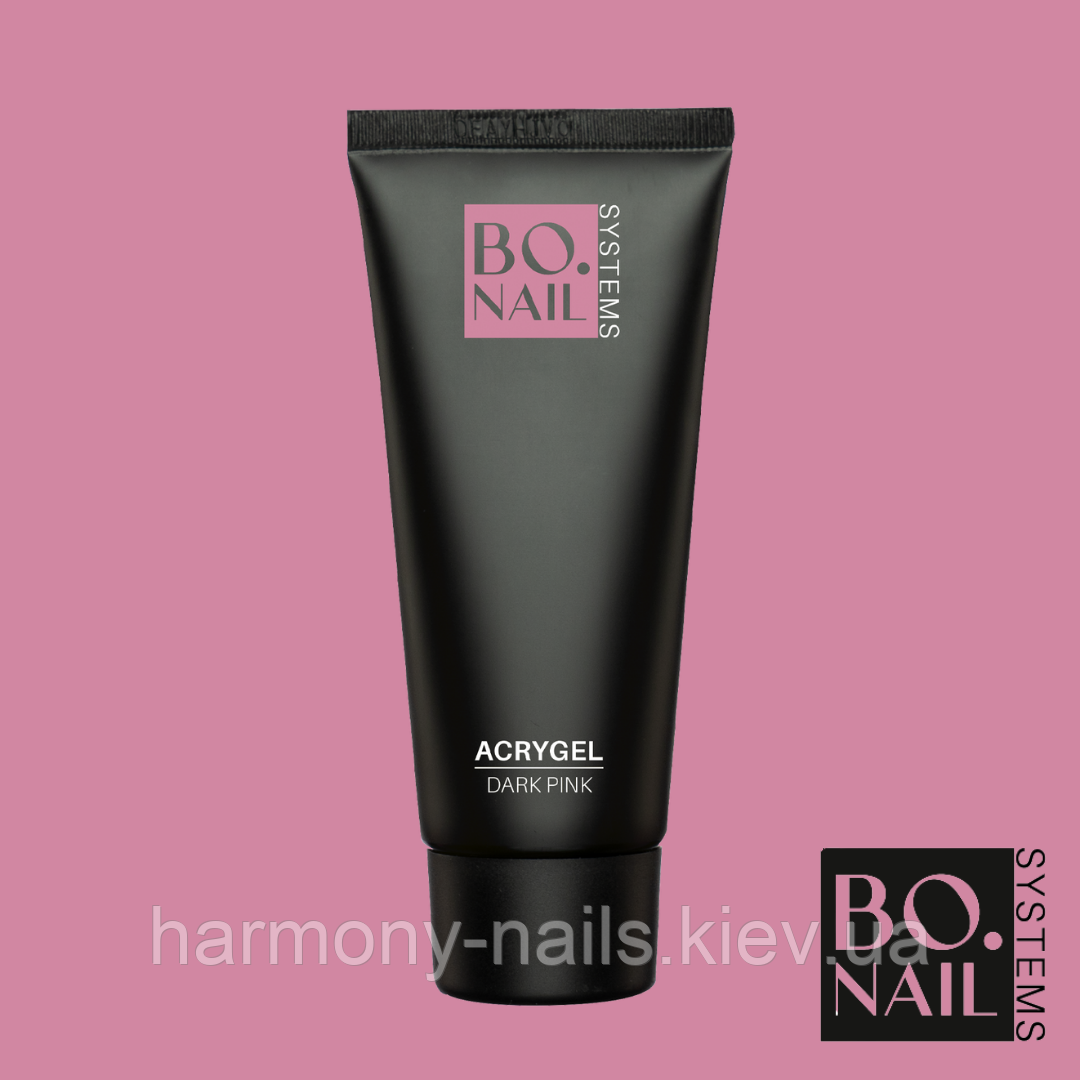 BO. AcryGel Dark Pink (Полигель) 56г, темно рожевий