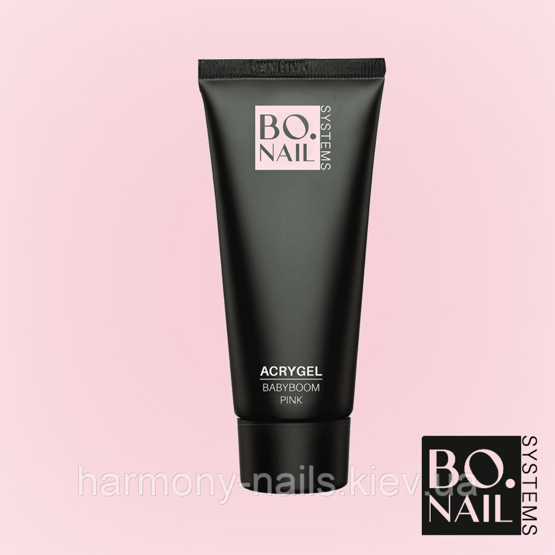BO. AcryGel Babyboom Pink (Полігель) 56г, холодний рожевий