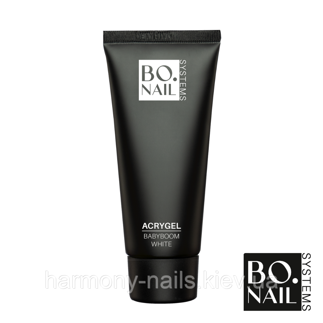 BO. AcryGel Babyboom White (Полигель) 56г, білий