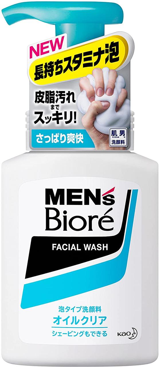 KAO Men's Biore Чоловіча пінка для вмивання й гоління з ароматом цитрусових, 150 мл
