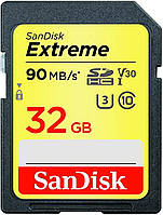 Карта памяти 32 Гб | SanDisk Extreme 32Gb | Тип SD | class 10 (90Mb/s, 600x)