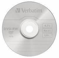 Диски DVD-RW Verbatim 4,7 gb 4x