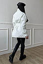 Молодіжна стьобана жіноча куртка Іта пудра 42-44, 46-50 розміри, фото 8