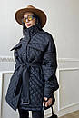 Молодіжна стьобана жіноча оливкова куртка Іта 42-44, 46-48 розміри, фото 5