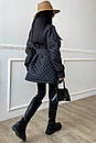 Молодіжна стьобана жіноча оливкова куртка Іта 42-44, 46-48 розміри, фото 6