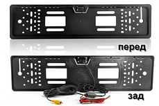 Камера заднього огляду в рамці номерного знака 16 LED HD CCD Night Vision R314, фото 4