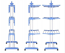 Багатоярусна підлогова сушарка для білизни, речей, одягу Garment rack with wheels складна, Sbm, фото 5