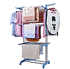 Багатоярусна підлогова сушарка для білизни, речей, одягу Garment rack with wheels складна, Sbm, фото 10