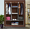 Складна каркасна шафа Storage Wardrobe 88130, шафа на три розділи 130*45*175, фото 8