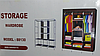 Складна каркасна шафа Storage Wardrobe 88130, шафа на три розділи 130*45*175, фото 9