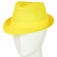 Желтая детская шляпа челентанка на лето для мальчика девочки