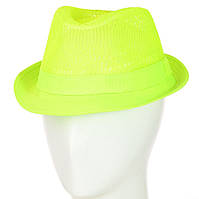 Салатовая детская шляпа челентанка на лето для мальчика девочки