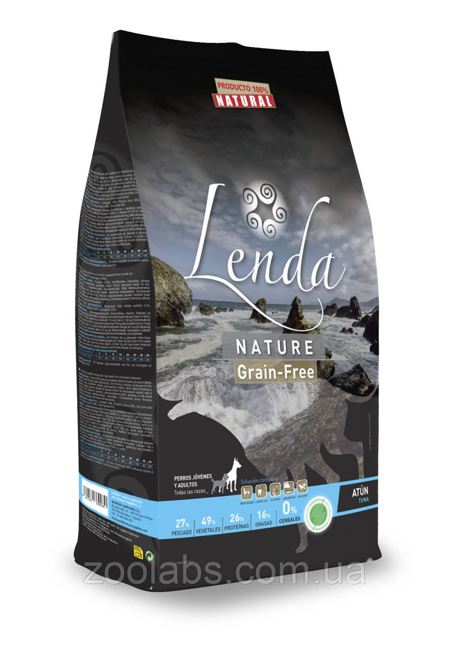 Lenda Grain Free Tuna корм Lenda для собак з тунцом