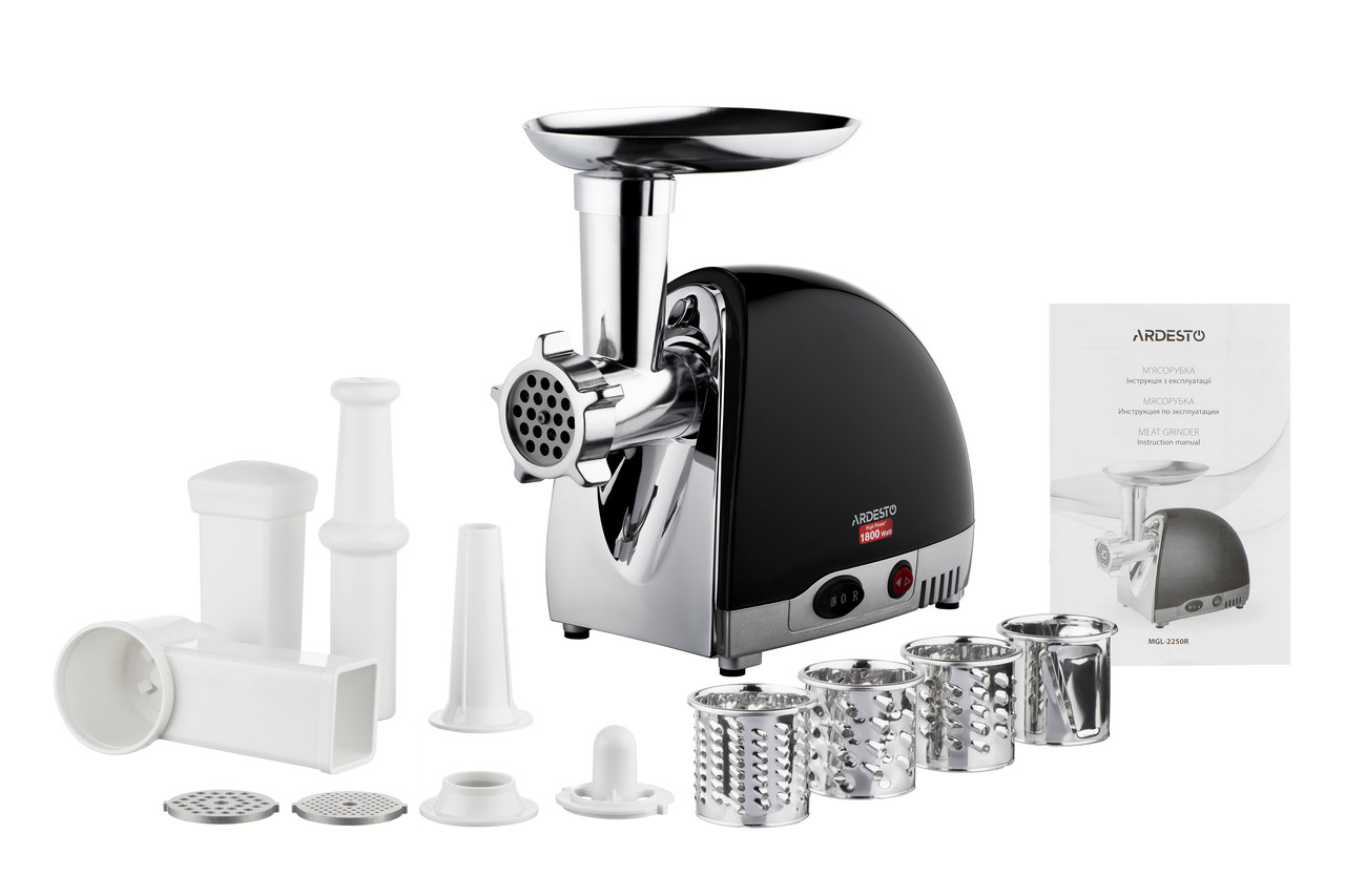 М'ясорубка з шатковками Ardesto MGL-2250R 1800 Вт, фото 1