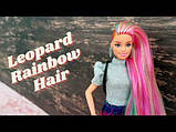 Барбі Леопардо-Радужна зачіска Barbie Leopard Rainbow Hair, фото 10