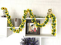 Штучна ліана з соняшниками (2 метри), фото 2