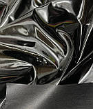 Тканина лакована шкіра (Лак) Чорний, фото 2