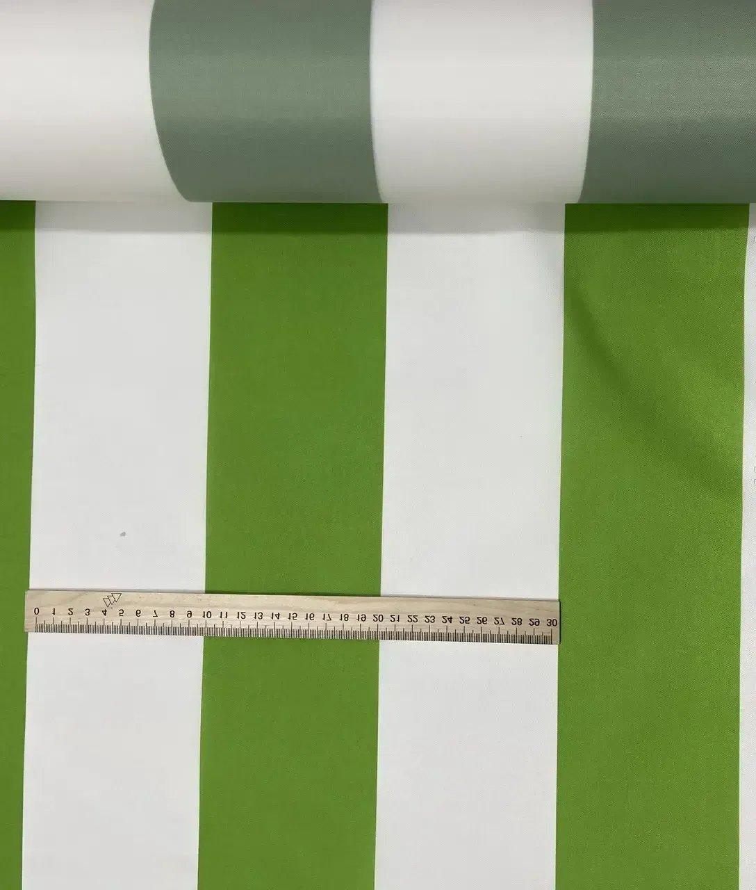 Наметова Тканина ОКСФОРД 210D PU (115 GMS) Білий+Зелений