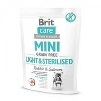 Brit Care GF Mini Light&Sterilised (д/собак малых пород) контроль веса(Брит)