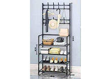 Універсальна підлогова вішалка стійка для одягу New Simple Floor Flothes Rack Size 60X29.5X151 см, фото 5