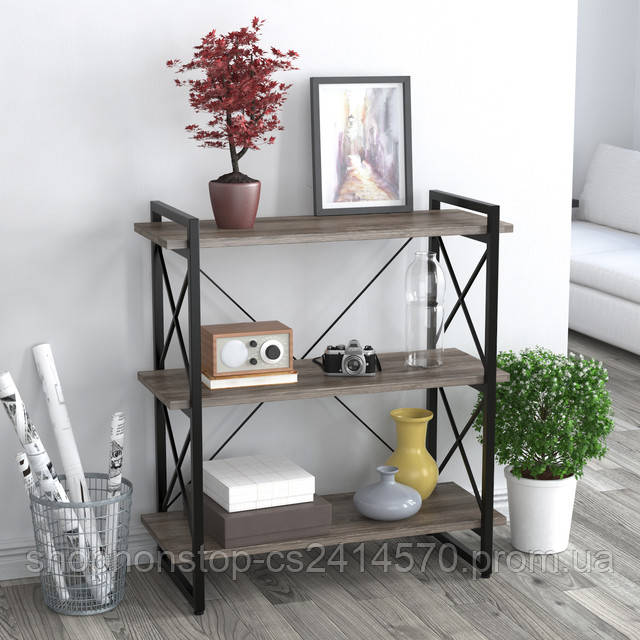 Купить Стеллаж невысокий лофт Скиф-3-920 Loft design Дуб борас, цена ...