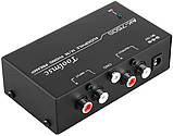 Підсилювач фонокоректор M/M Toolmsc AK750S RCA з регуляторами рівня Адаптер живлення Вхід-вихід, фото 3