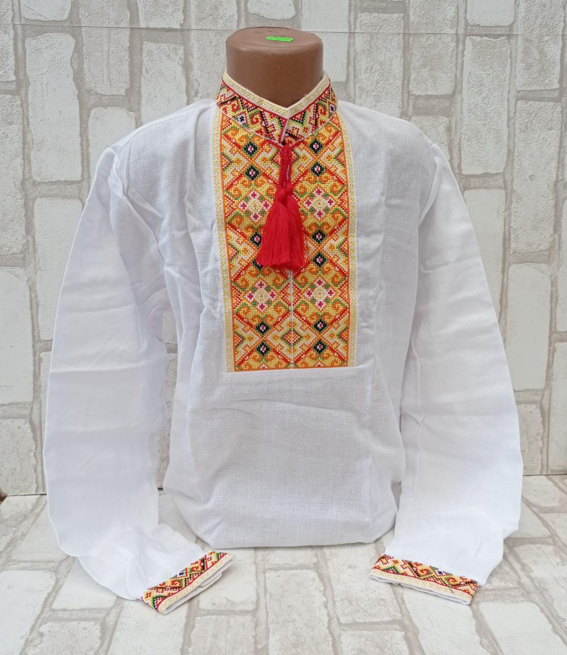 Вишиванка для хлопчиків на полотні "Лучезар" зріст 146-152 см